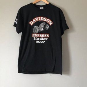 Davidson Express Bike Show Tee in Black size M